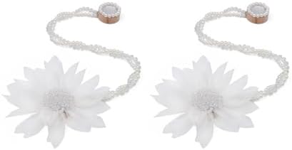 SUQ I OME Magnetic Flower Curtain Tieback 2 Pack
