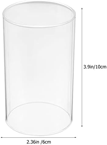 Uonlytech 2Pcs Glass Hurricane Candle Holder Sleeves