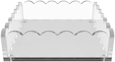 8 x 8 Scalloped Acrylic Tray with Magnetic Mat