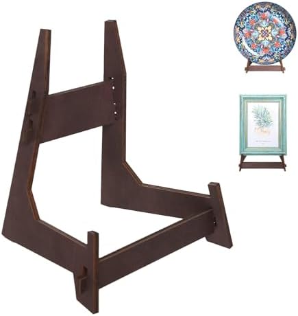 13 Inch Wooden Plate Display Stand Frame Holder