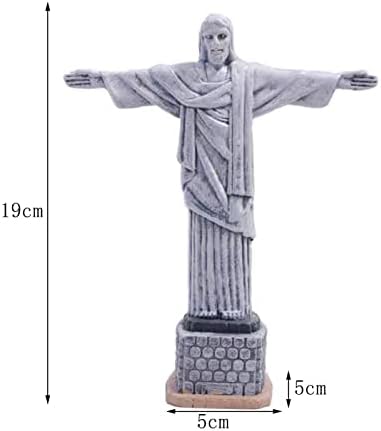 Funny Art Statue Sculpture - Christ The Redeemer Miniature Resin Statue