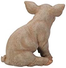 10 Inch Small Sitting Pig Outdoor Garden Statue