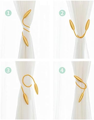 2 Pack Curtain Holdbacks Tiebacks for Window Treatment