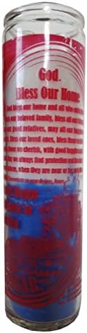 Peaceful Home 2-Color Pillar Candle White Blue