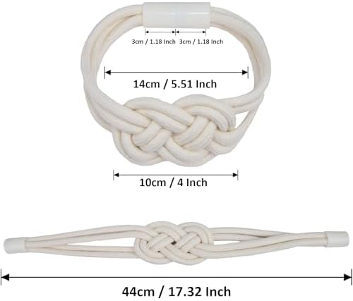 2 Pack Magnetic Curtain Tiebacks for Home and Office