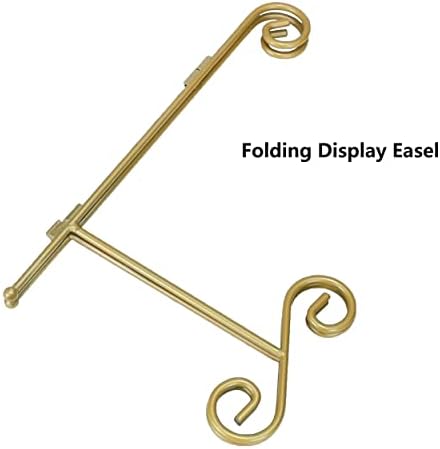 Gold Plate Stand 10 Inch Easel for Display