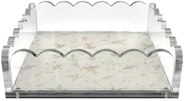 8 x 8 Scalloped Acrylic Tray with Magnetic Mat
