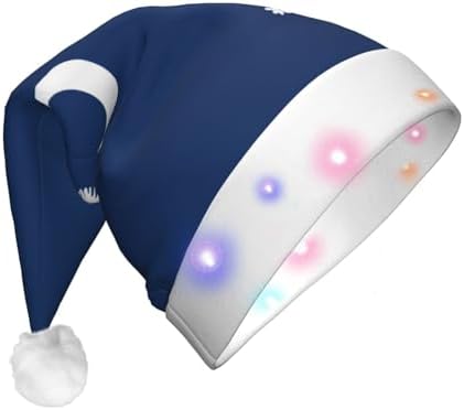 South Carolina Flag Christmas LED Hat for Parties