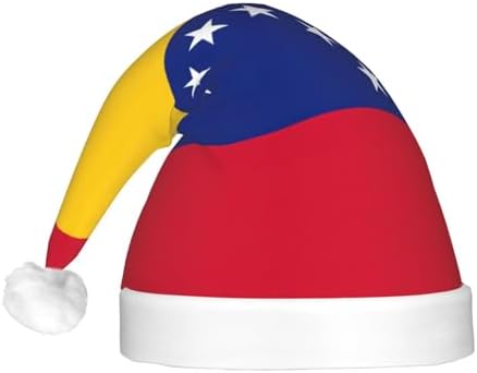 Flag Of Venezuela Christmas Hat With LED Lights