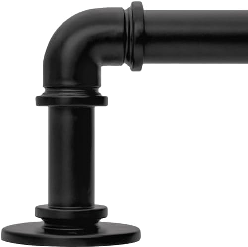 Industrial Curtain Rods 18-120 Inch Adjustable Blackout Rods