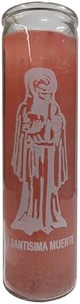 Generic La Santisima Muerte Pink Pillar Candle 1