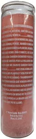 Generic La Santisima Muerte Pink Pillar Candle 1