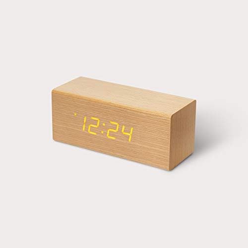 Mooas Real Wooden Digital Alarm Clock with LED Display