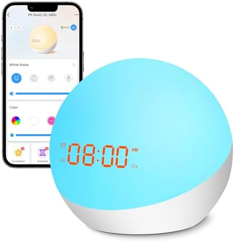 Homidy Alarm Clock for Kids with Night Light and Sound