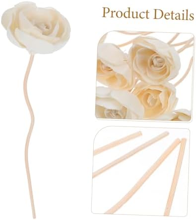 STOBAZA Aroma Diffuser Flowers 8pcs Natural Reed Diffuser Sticks for Home Use