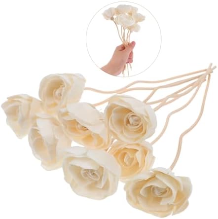 STOBAZA Aroma Diffuser Flowers 8pcs Natural Reed Diffuser Sticks for Home Use