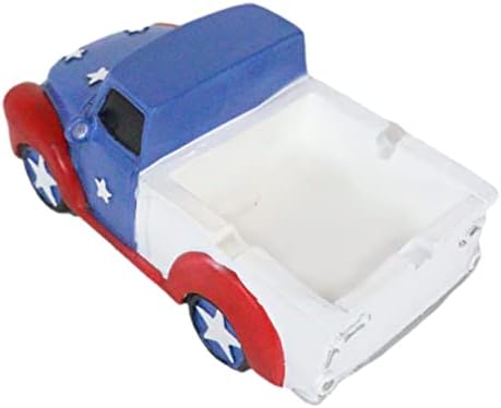 Ebros Gift Patriotic Pickup Truck Ashtray Figurine