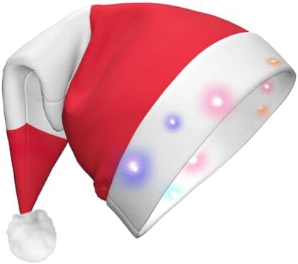 Austrian Flag Christmas Hat with LED Lights
