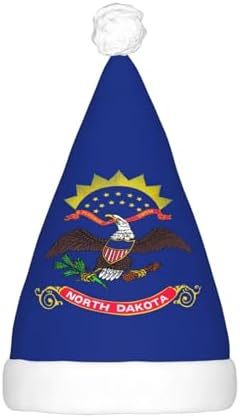 North Dakota State Flag Print Christmas LED Hat