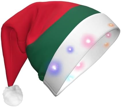 Bangladesh Flag Print Christmas LED Santa Hat