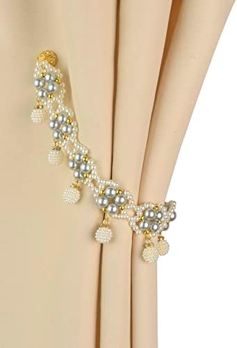 SUQ I OME Magnetic Pearl Curtain Tieback Gray