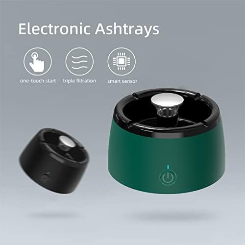 TOBOWON Smokeless Ashtray with Air Purifier - Green