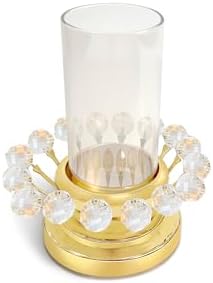 Gold Hurricane Candle Holder Elegant Centerpiece for Weddings and Parties