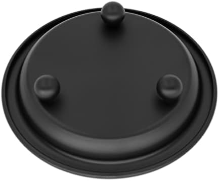 Matte Black Iron Candle Plates Set of 2