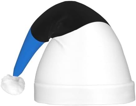 Estonia Flag Print Christmas Hat with LED Lights