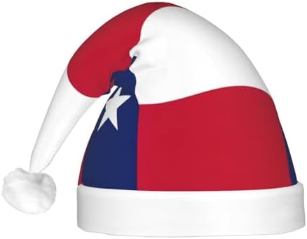 Texas State Flag Christmas Hat with LED Lights 1