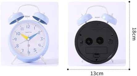 4 Inch Super Quiet Double Bell Alarm Clock with Luminous Display