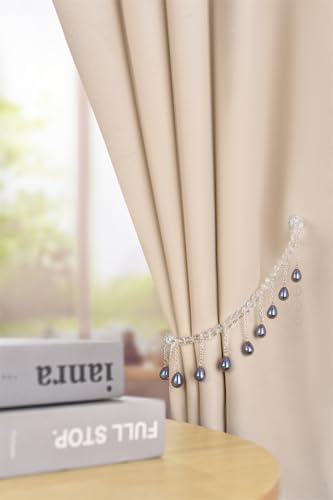 SUQ I OME Pearl Beaded Magnetic Curtain Holdback