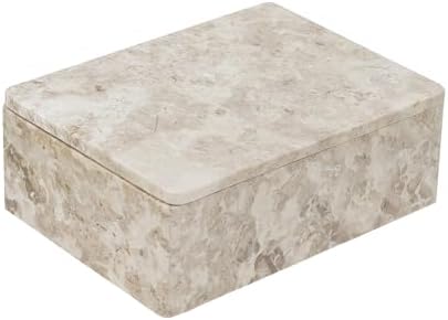 AB Home Beige Marble Box - Decorative Storage