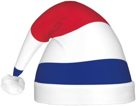 Costa Rica Flag Christmas Hat with LED Lights