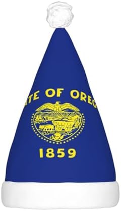 Oregon State Flag Christmas Hat With Led Lights 1