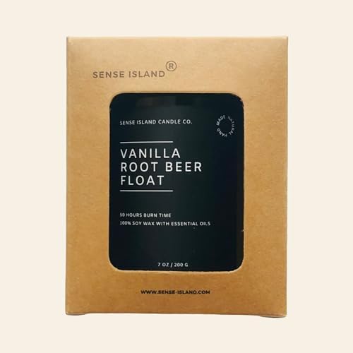 Vanilla Root Beer Jar Candle for Home Aesthetic Gift