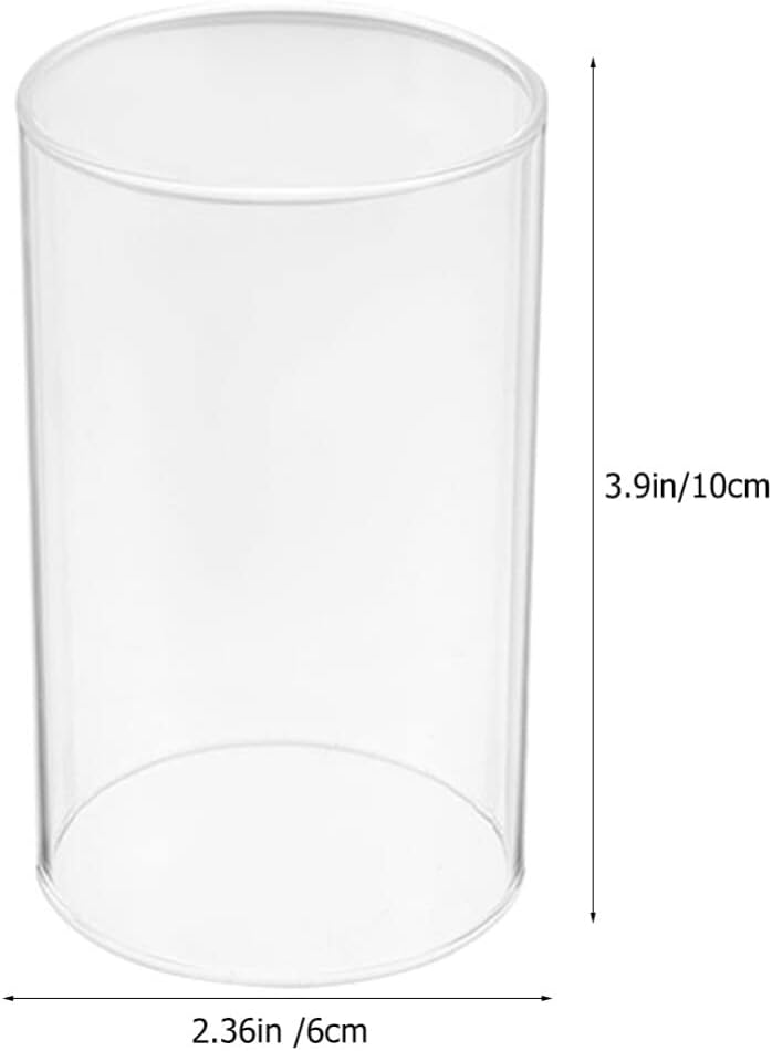 Uonlytech 2Pcs Glass Hurricane Candle Holder Sleeves