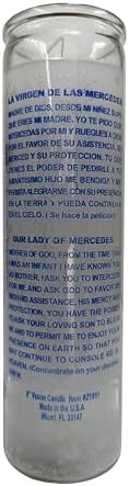 Generic Our Lady of Mercedes Pillar Candle White