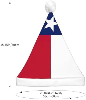 Texas State Flag Christmas Hat with LED Lights
