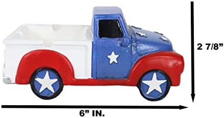 Ebros Gift Patriotic Pickup Truck Ashtray Figurine