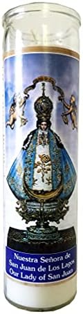 Staci19 Our Lady of San Juan 8 Inch Pillar Candle