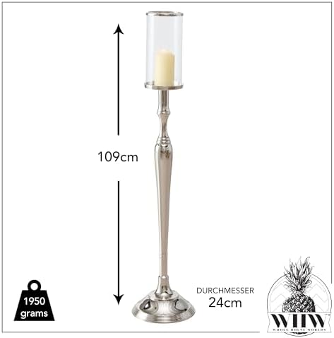 Old World Grand Hotel Pillar Candle Holder 43 Inches