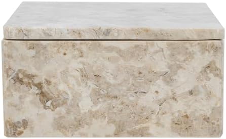 AB Home Beige Marble Box - Decorative Storage
