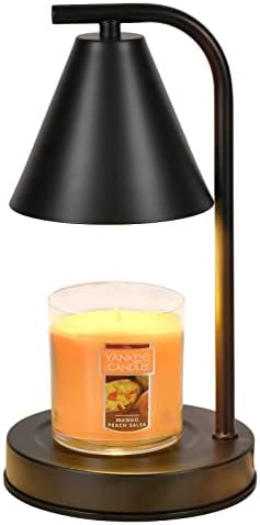 Candle Warmer Lamp with 2 Bulbs Black Jar Design
