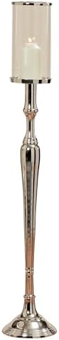 Old World Grand Hotel Pillar Candle Holder 43 Inches