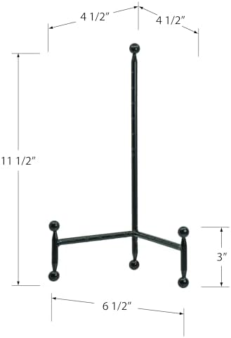 Red Co Black Finish Tripod Easel Stand - 115 H