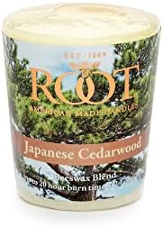 Root Candles 20-Hour Votive Candles 18-Count Japanese Cedarwood