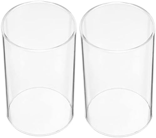 Uonlytech 2Pcs Glass Hurricane Candle Holder Sleeves