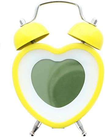 Heart Shaped Twin Bell Digital Alarm Clock Blue