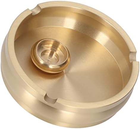 Joyzan Durable Brass Round Ashtray for Cigarettes